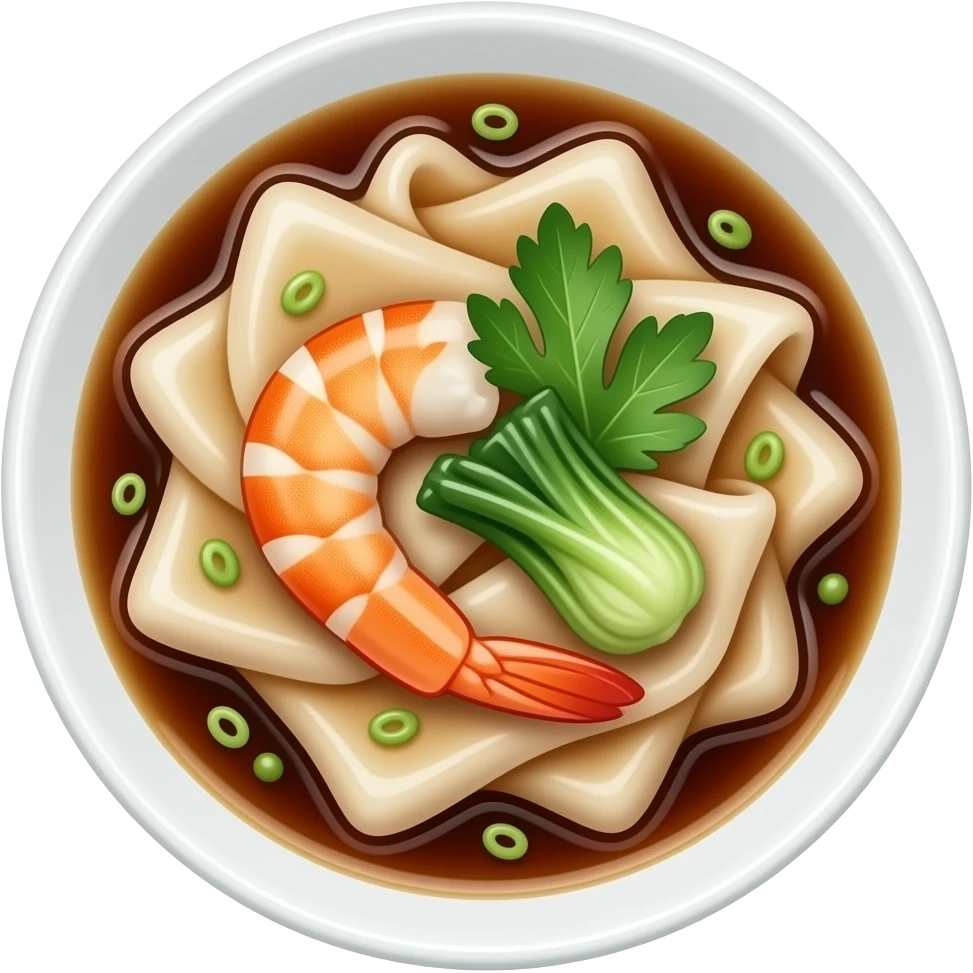 prawn chee cheong fun in soy sauce emoji | AI Emoji Generator