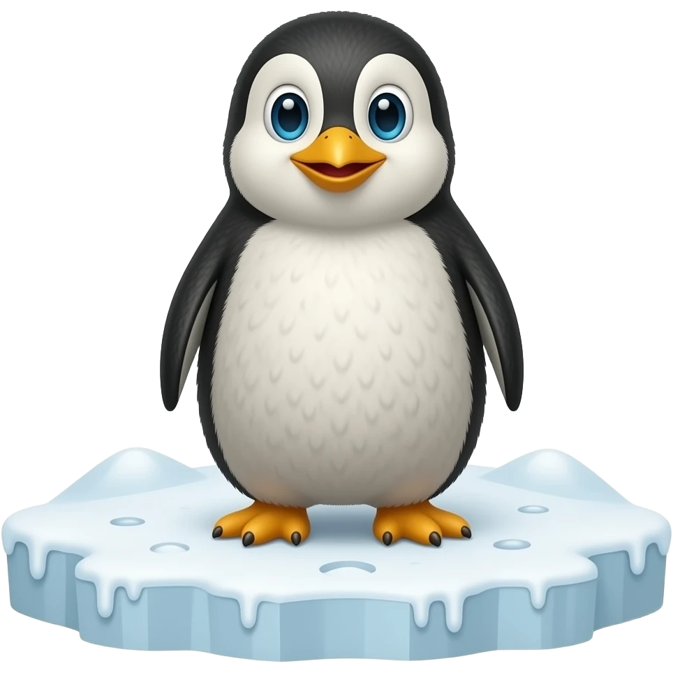 Completely Black penguin emoji