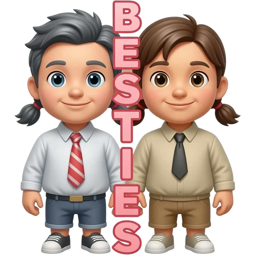 BESTIES   VERTICAL LETTERS emoji