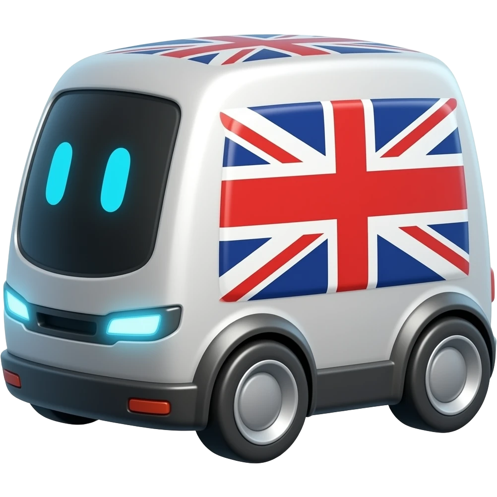 british delivery robot emoji