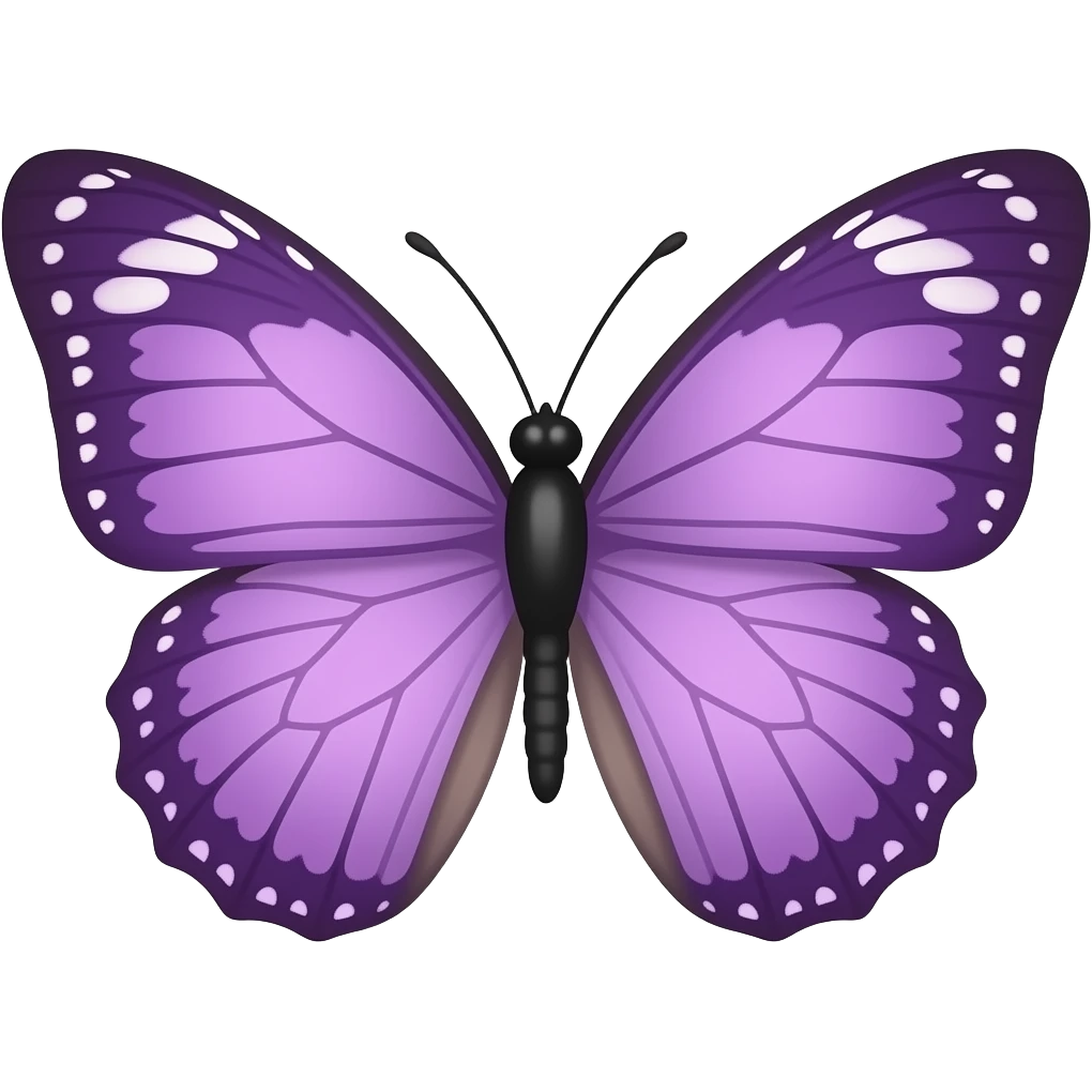 🦋 esta mariposa en lila emoji