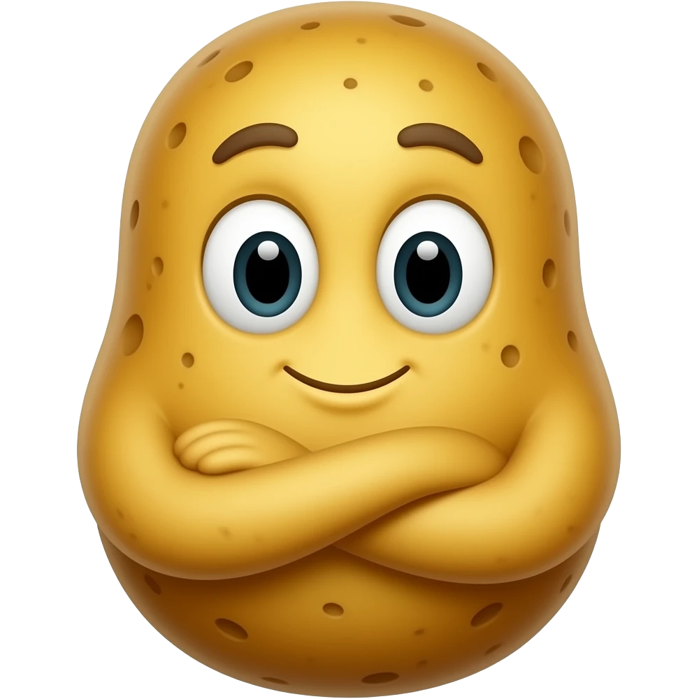 potato crossing arms emoji