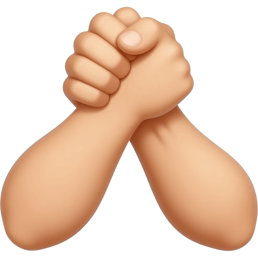 two arms wrestling emoji