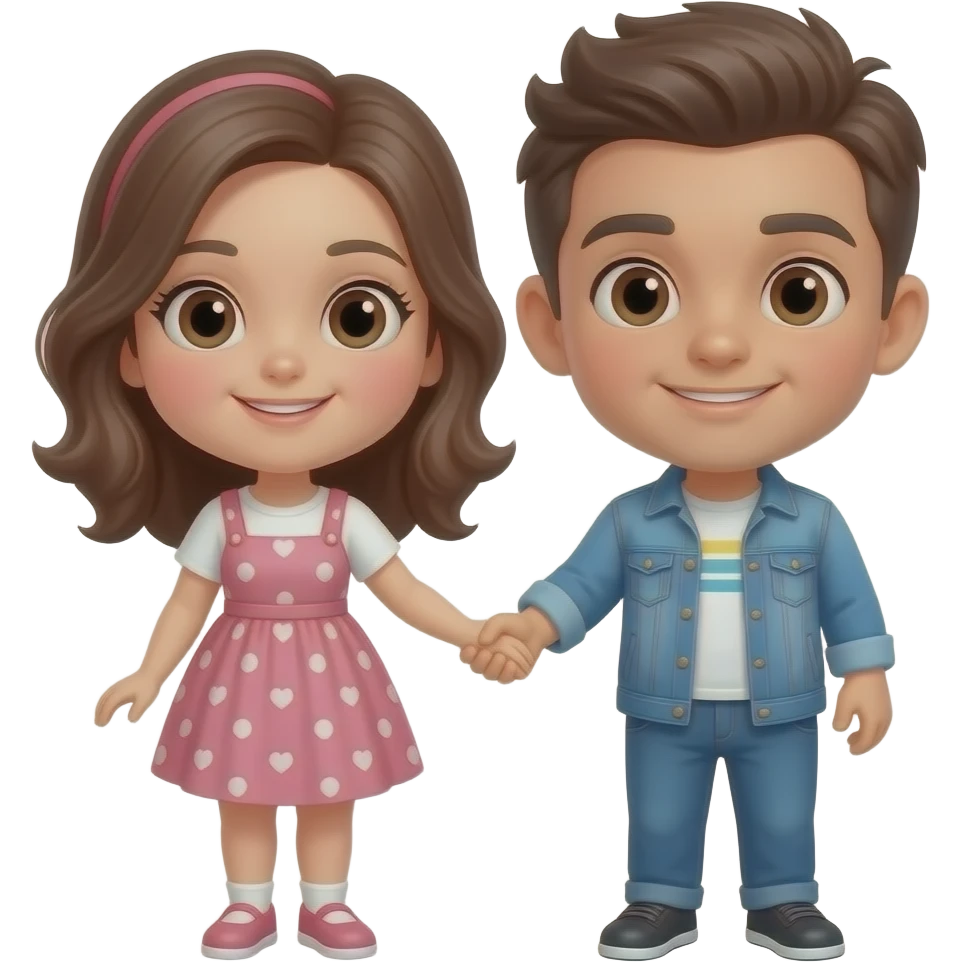 Girl holding hands of her boyfriend emoji