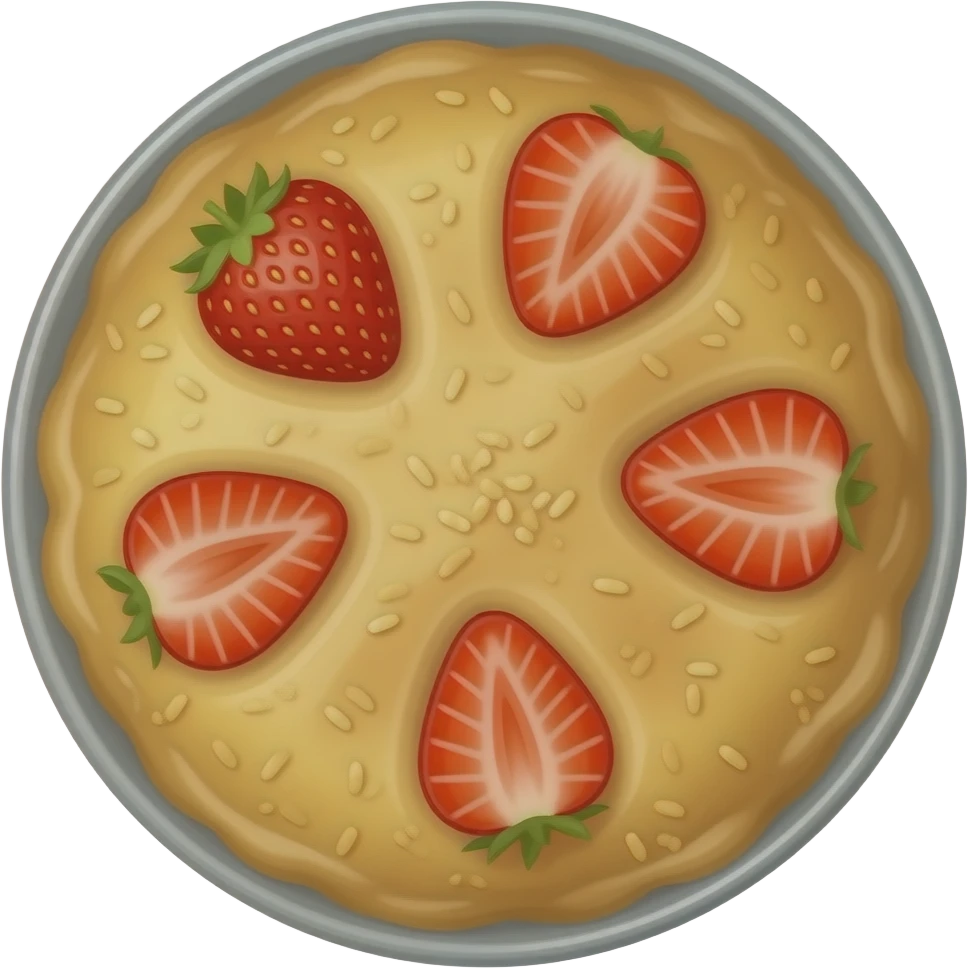 Kunafa strawberry flavour (180 DEFREE ANGLE)(Round) emoji