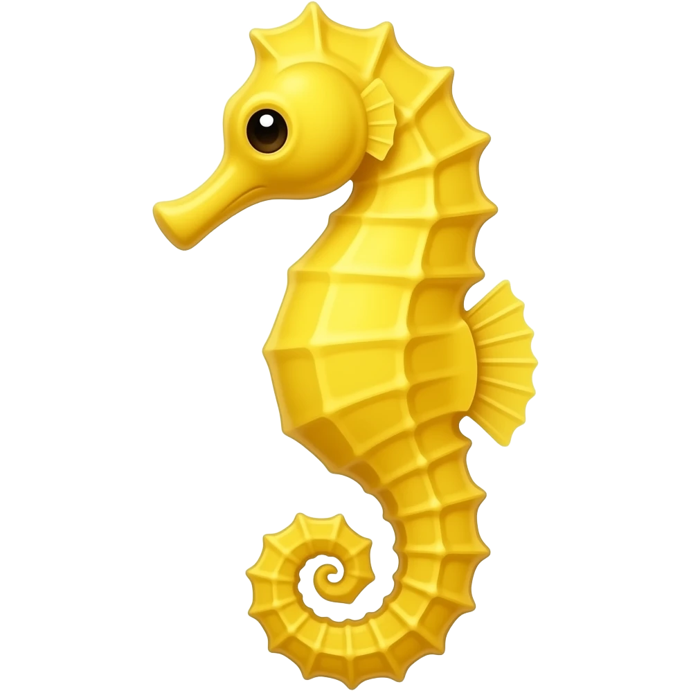 A yellow seahorse emoji emoji