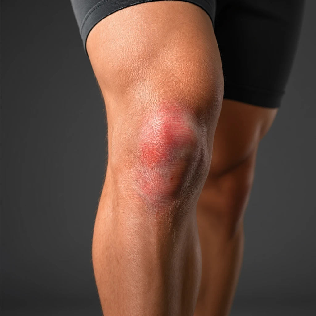 realistic knee, clear anatomy, neutral background emoji