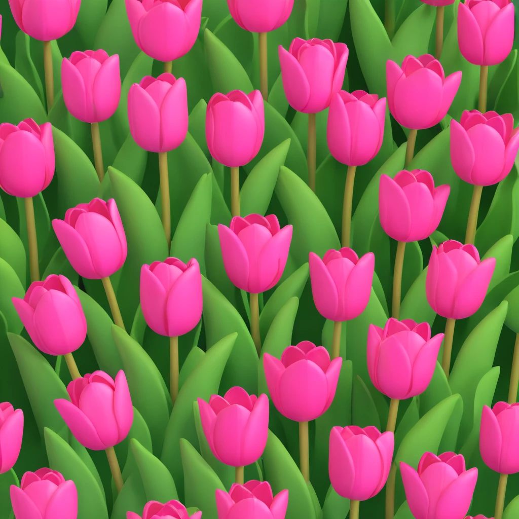 Pink tulips emoji