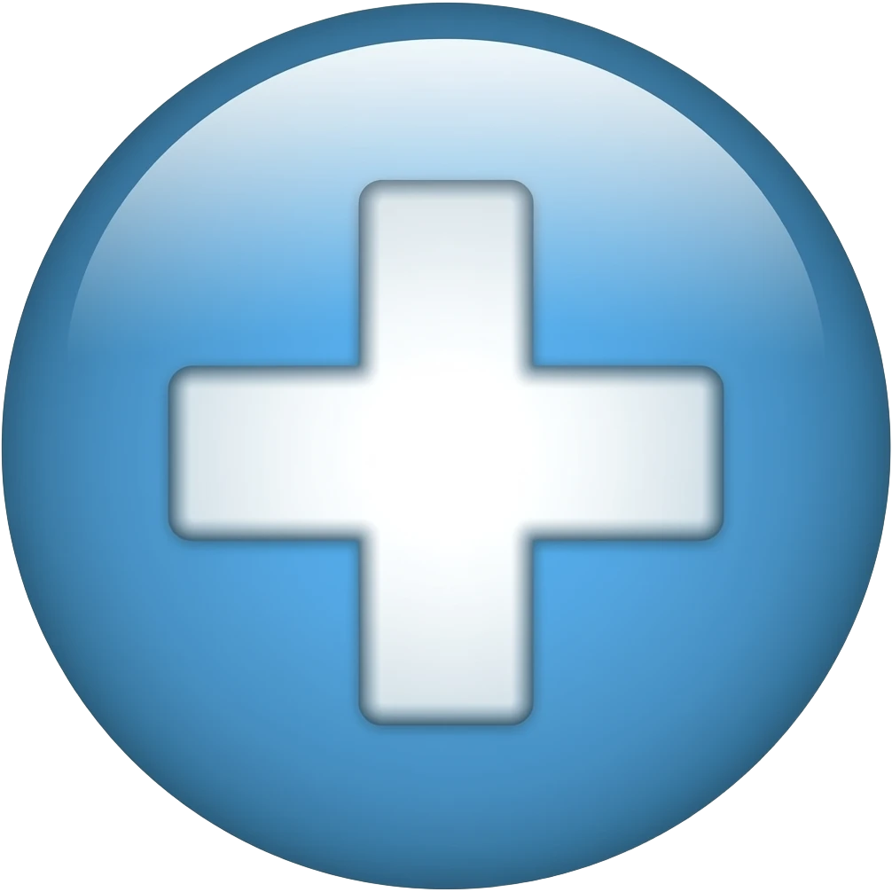 medical cross, health care symbol, wellness icon emoji
