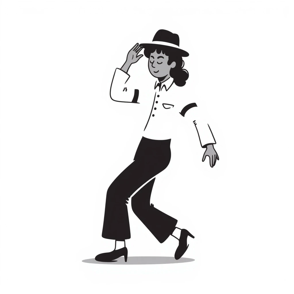 Michael Jackson moonwalking emoji