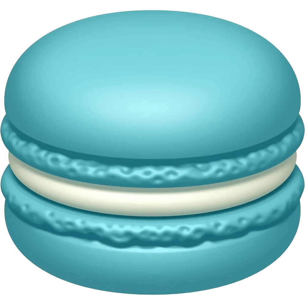 Macaron bleu emoji