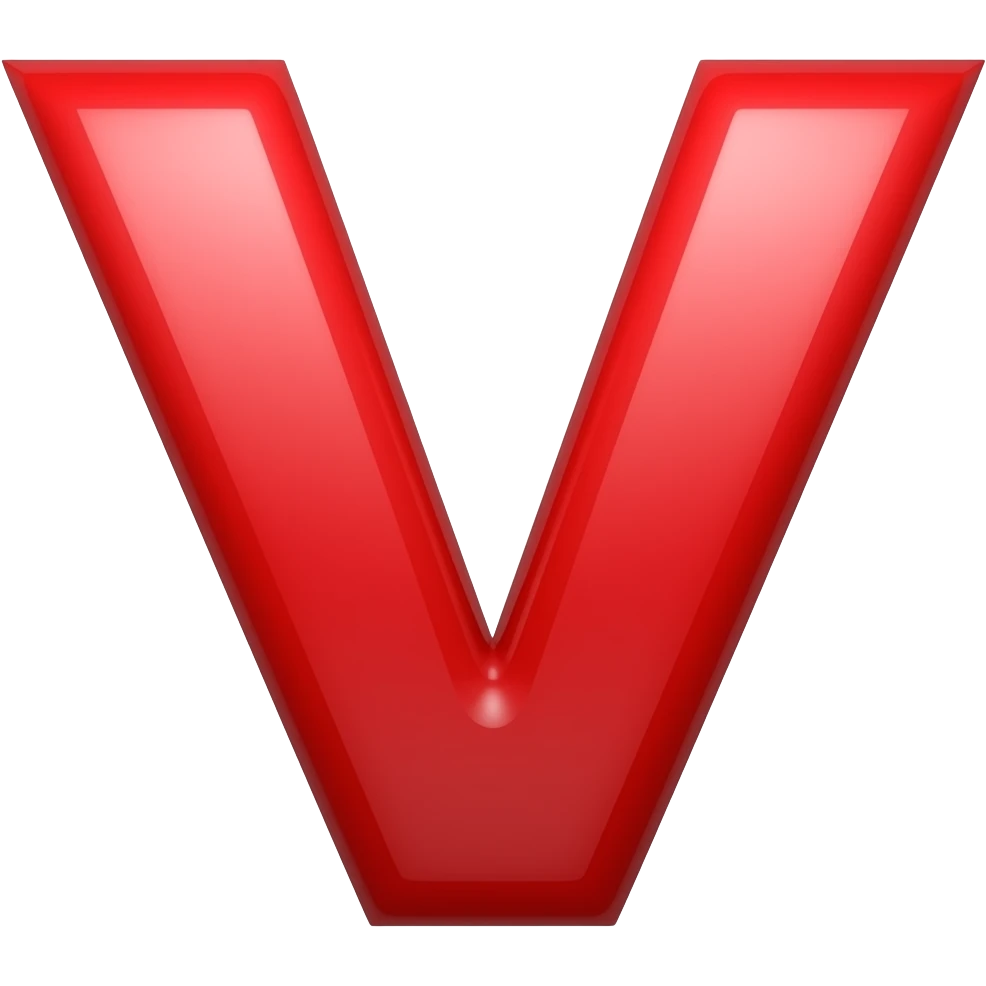 Red v emoji