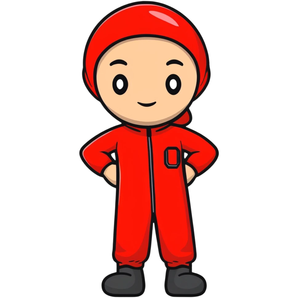 red jumpsuit from Money Heist emoji