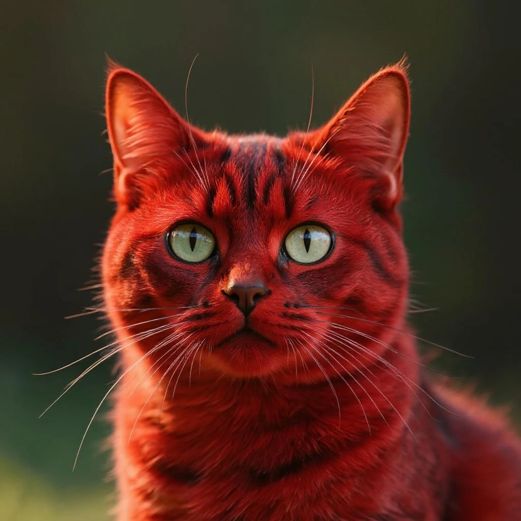 make the cat red emoji