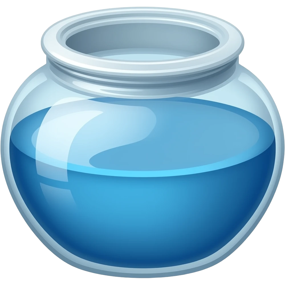 Blue honey pot with blue syrup emoji