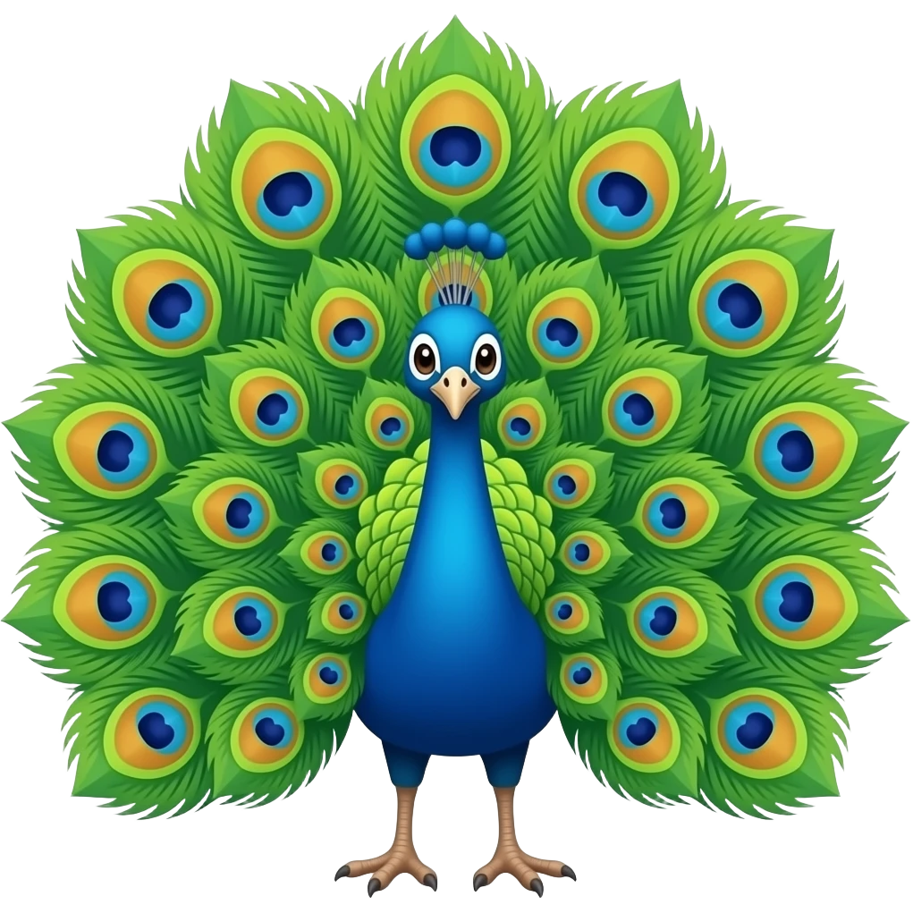 peacock emoji