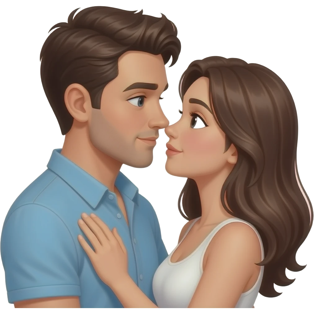 Man and woman intimate emoji