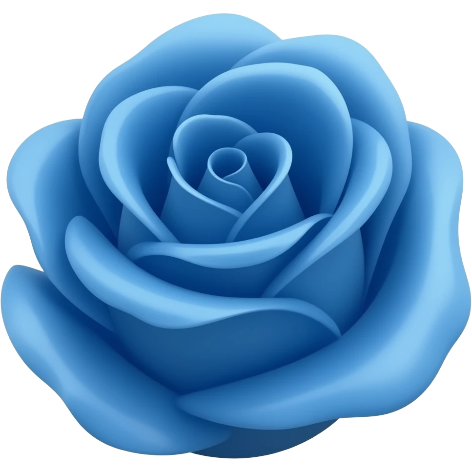 Rosa azul emoji