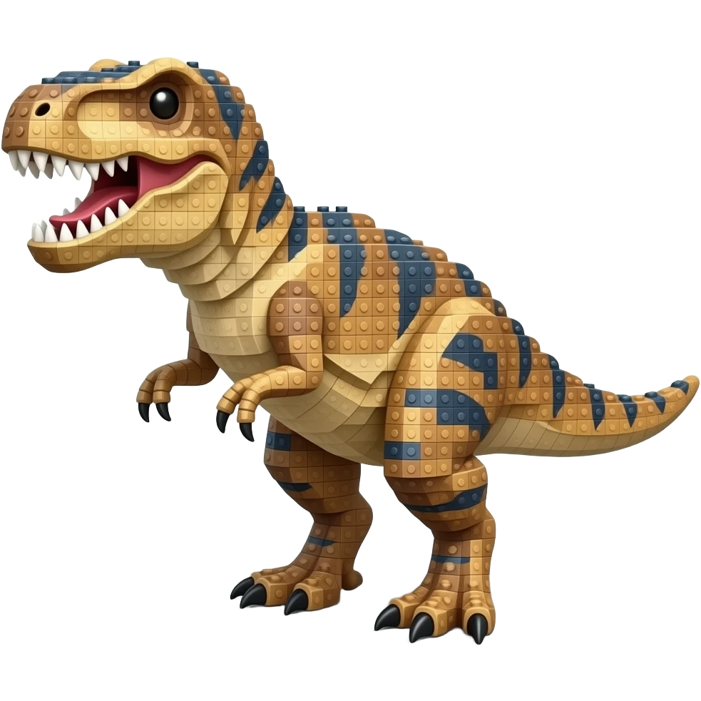 trex made of blocks emoji