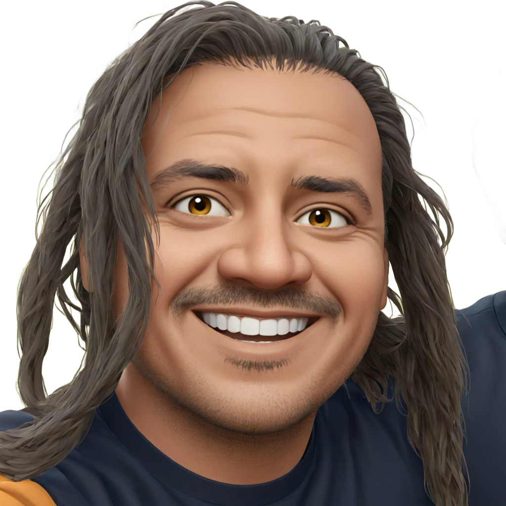 smiling male outdoors portrait emoji