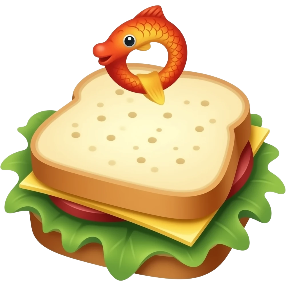 Tuba fish sandwich emoji