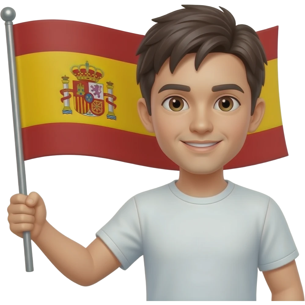 hazlo igual pero cambiando la bandera de estados unidos por la de españa emoji