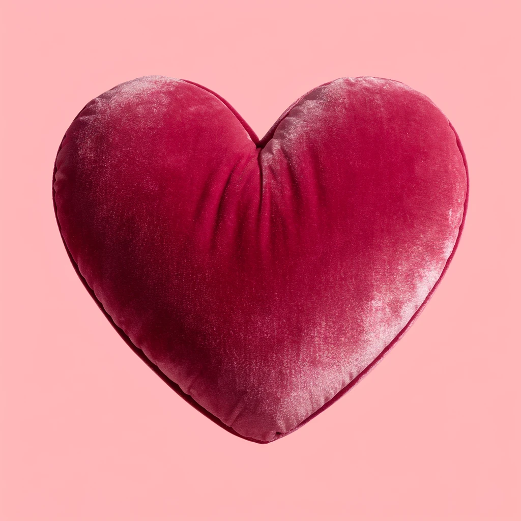 heart with a velvet texture emoji