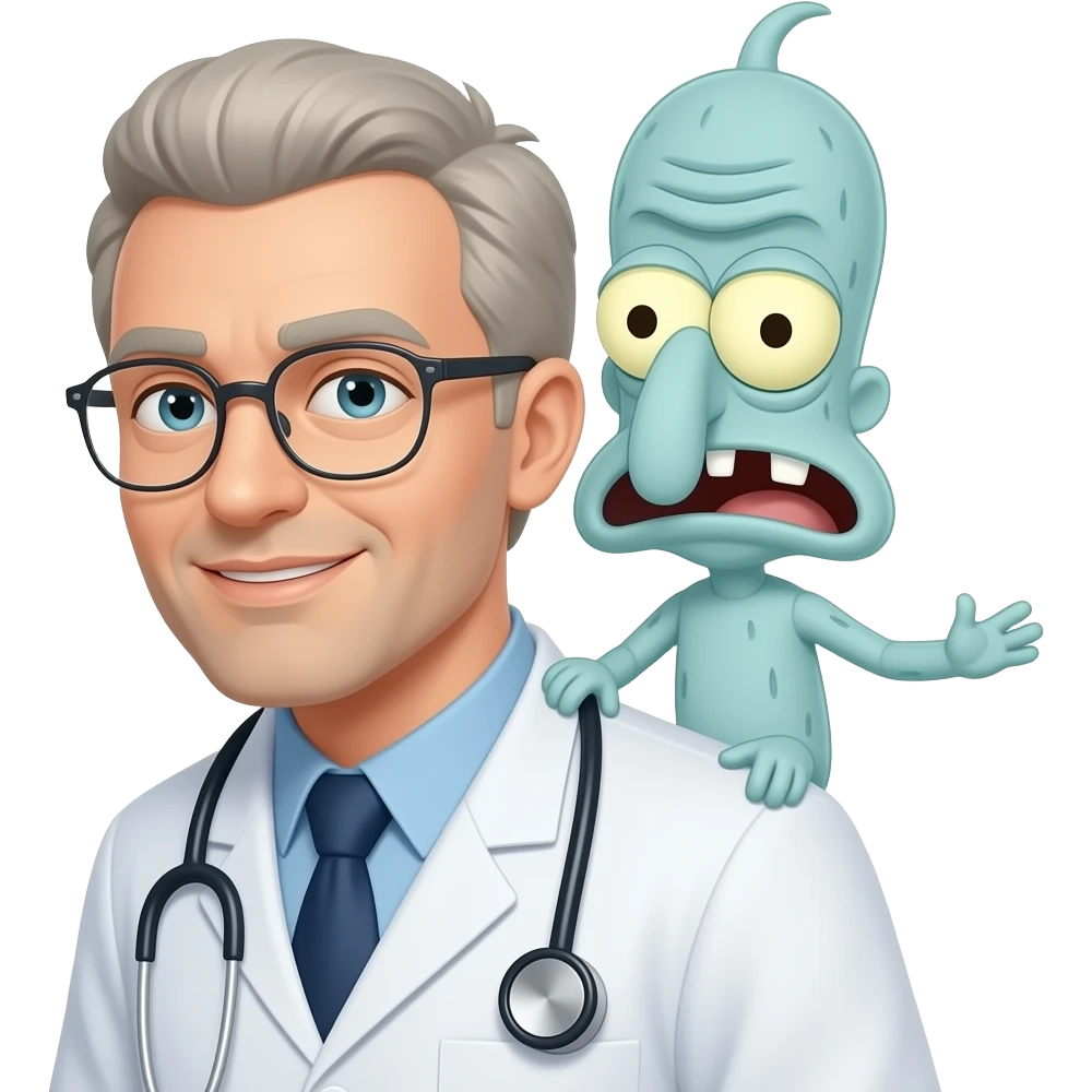 Luci from dischanted on doctor zoidbergs back emoji