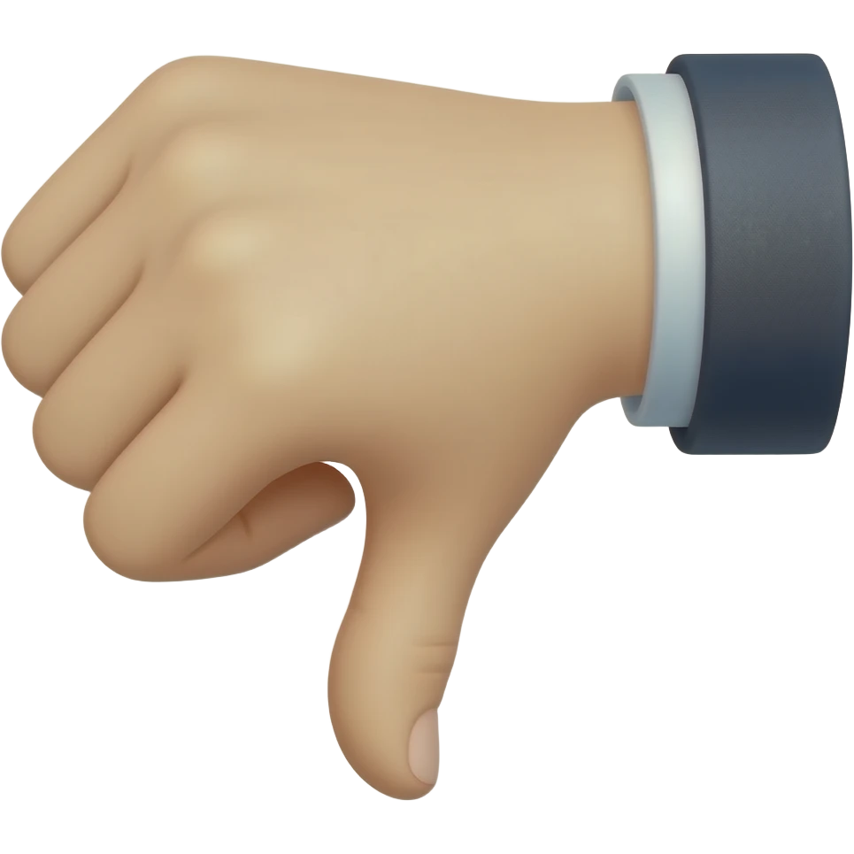 thumb down emoji
