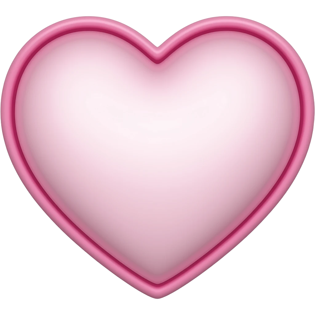♡ With a pink outline emoji