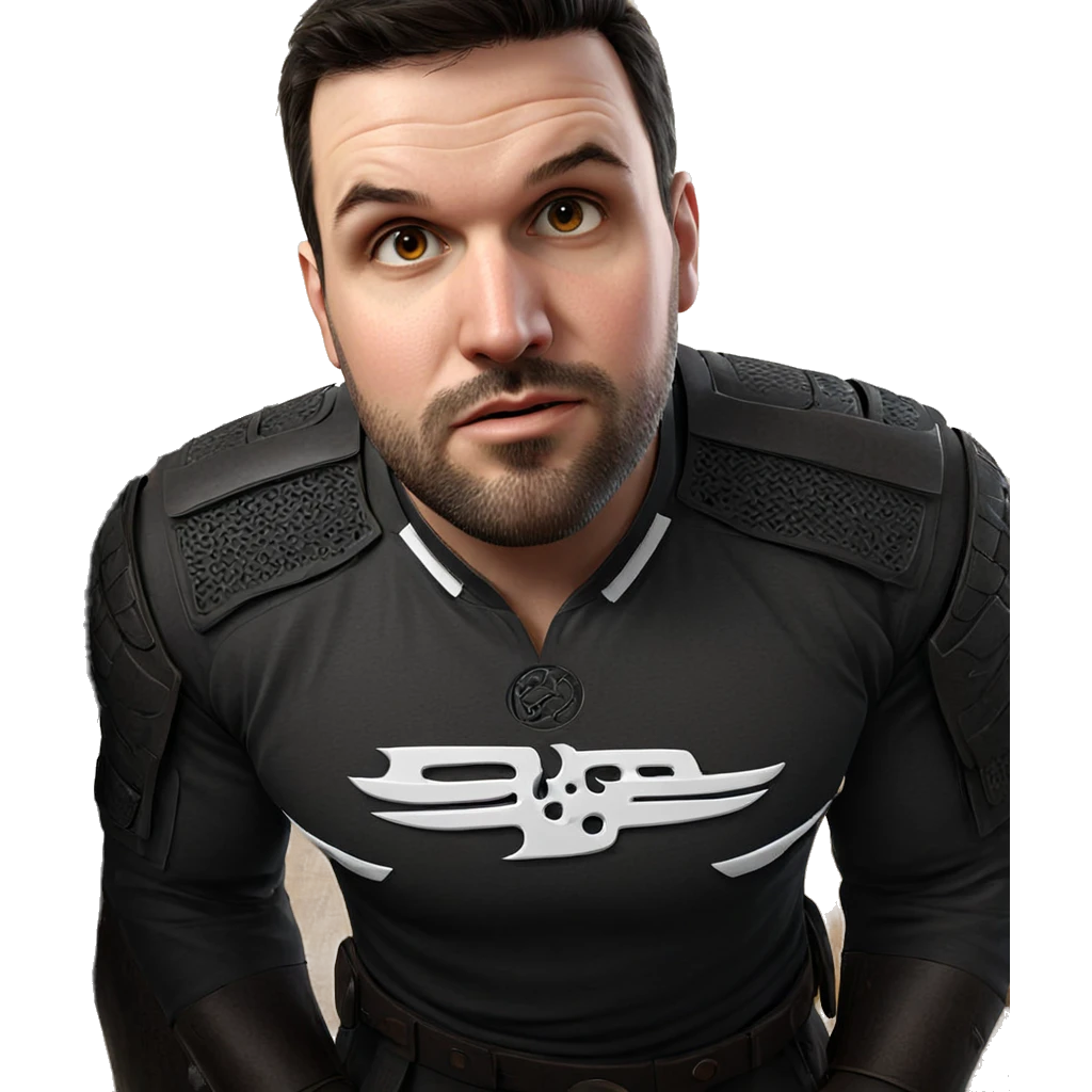 realistic portrait of a warrior emoji