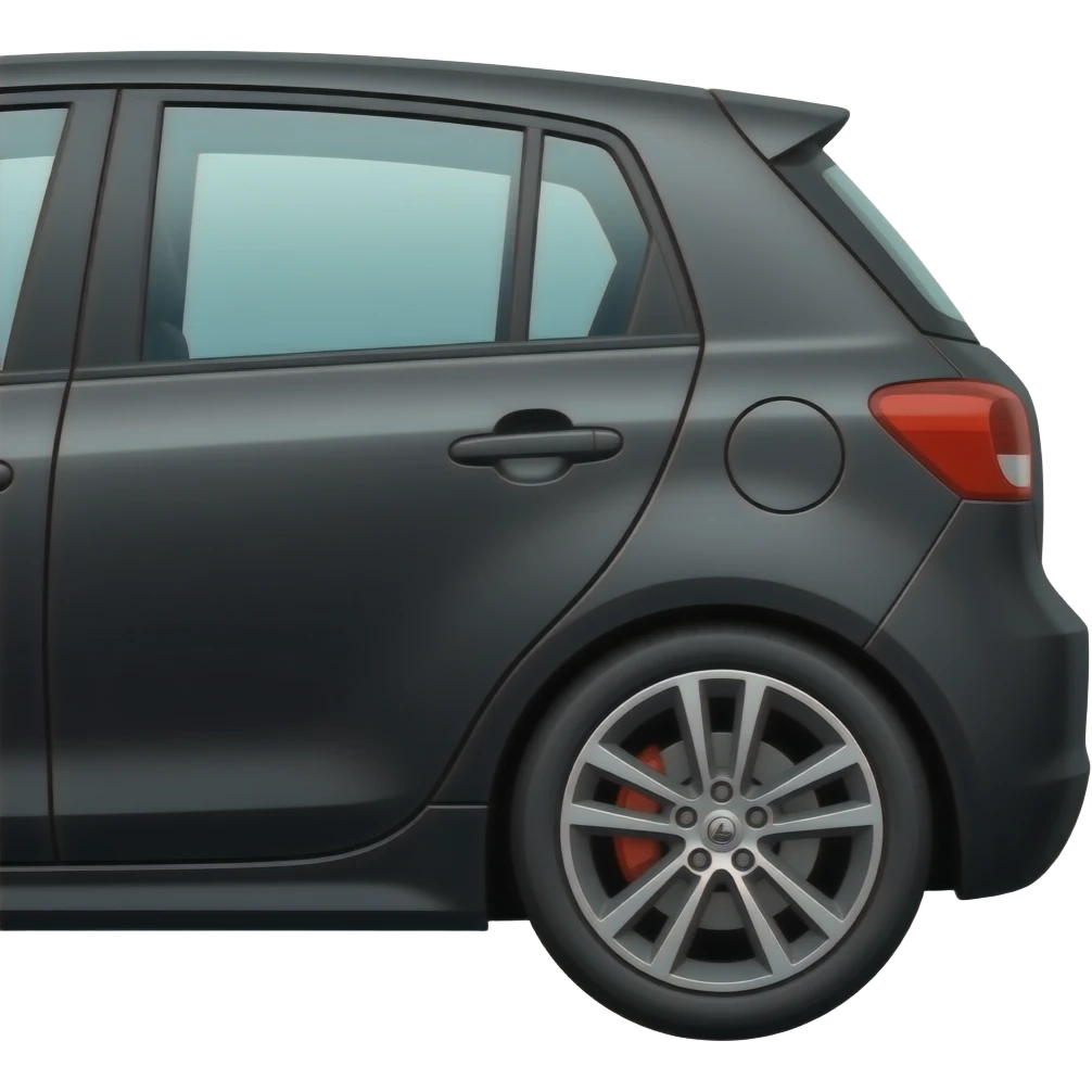 black hatchback side emoji
