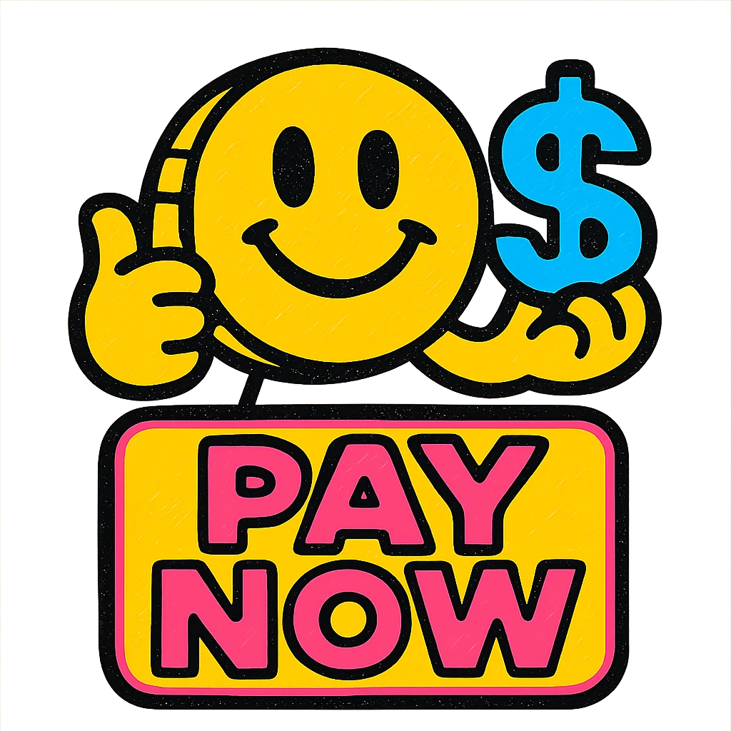 An icon with yellow tone, meaning Finance, request to pay, use the mascot emoji