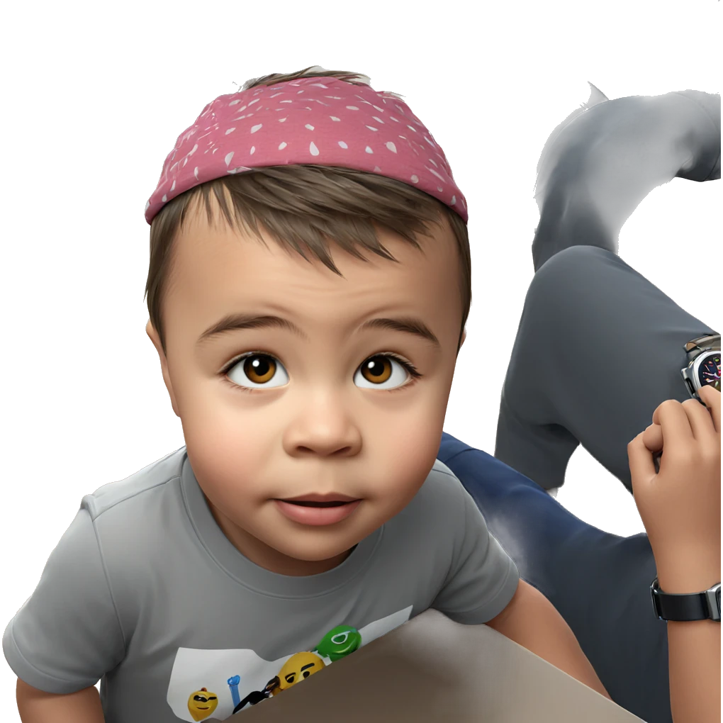 boy in shirt with watch emoji