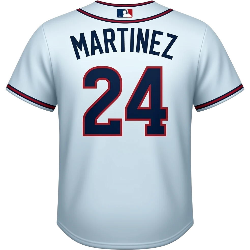 Angel Martinez jersey Cleveland guardians from back with his name emoji