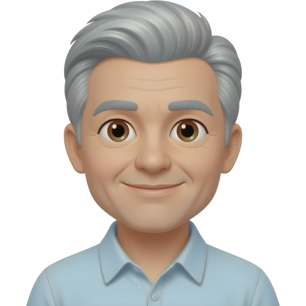 Very kind and loving with grey hair emoji