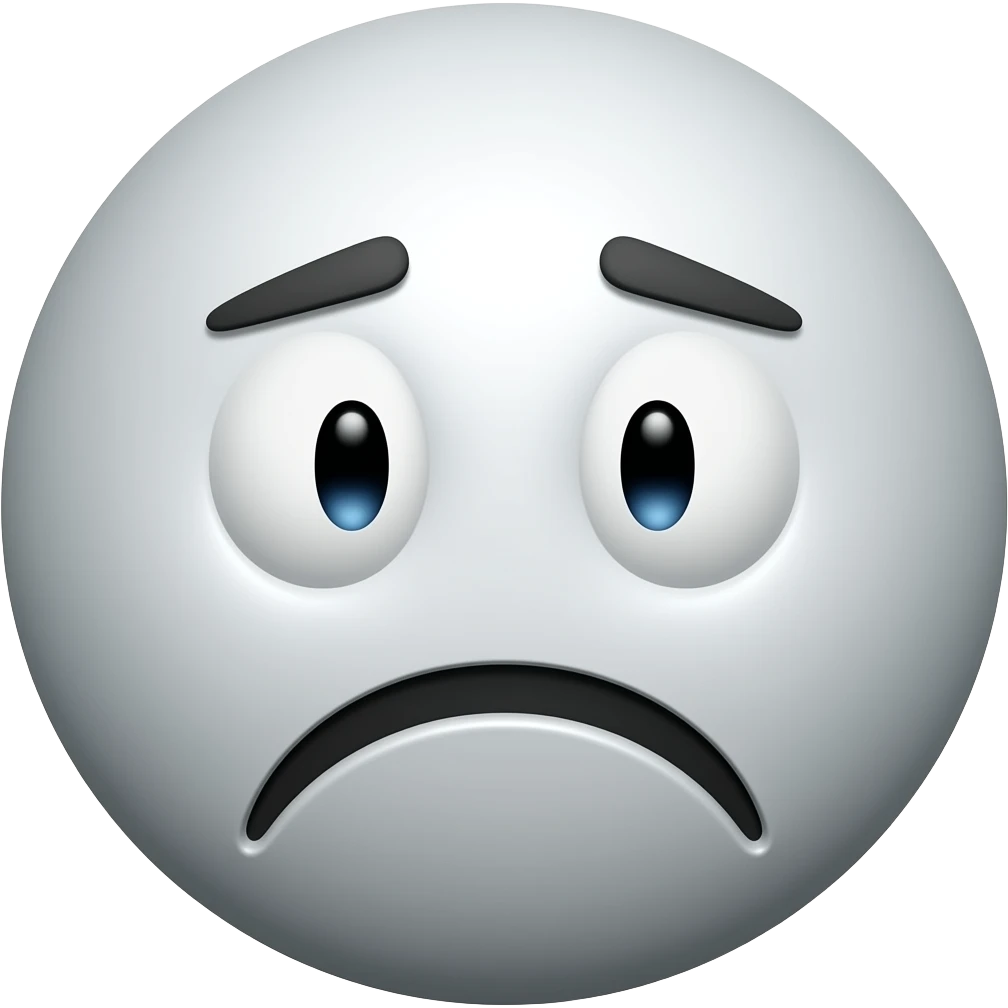 Make a tired emoji circle face and no body emoji