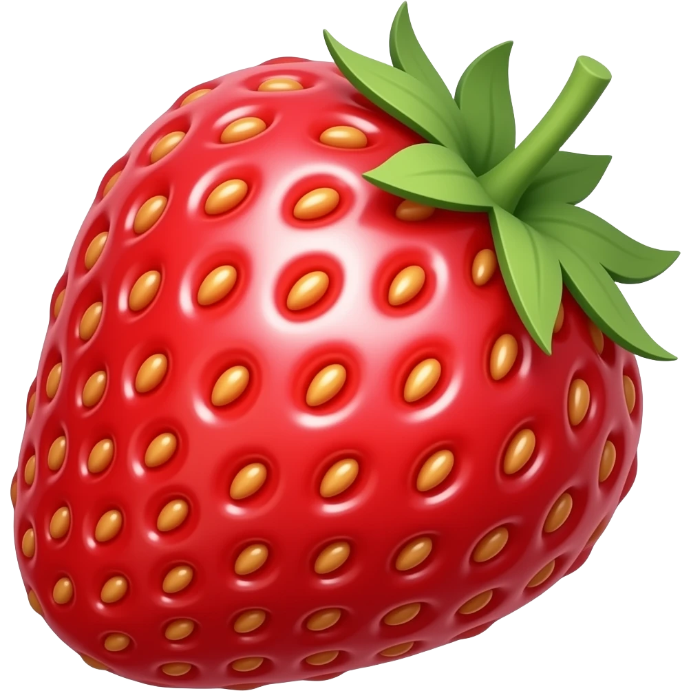 pink strawberry emoji