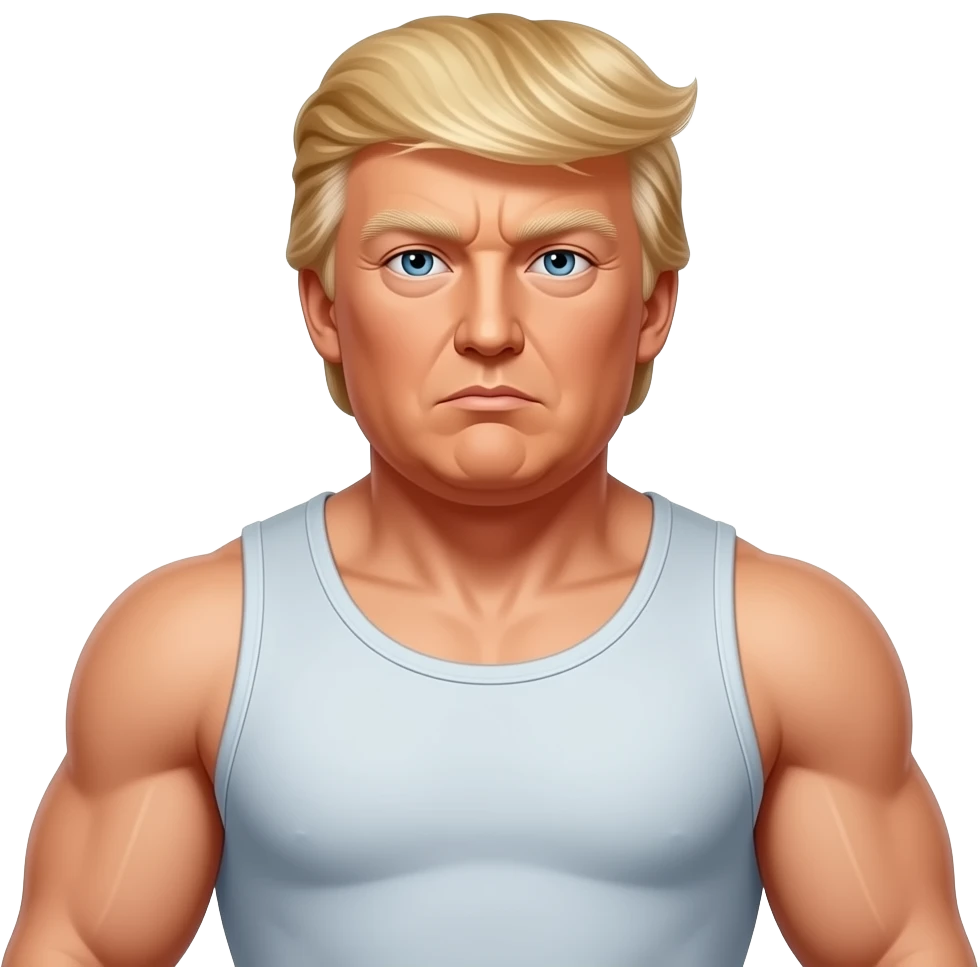 Donald trump as a body builder emoji