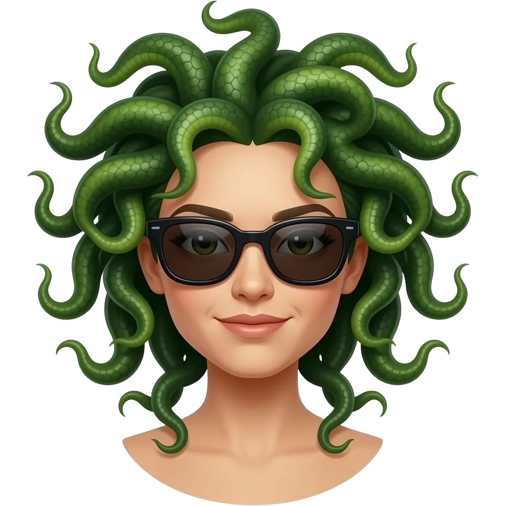 Medusa with sunglasses emoji