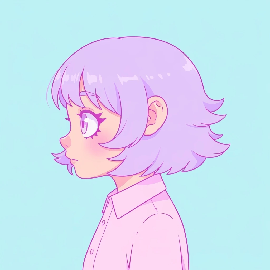 pastel horror profile picture, cute, expressive, minimal, variation 2 emoji