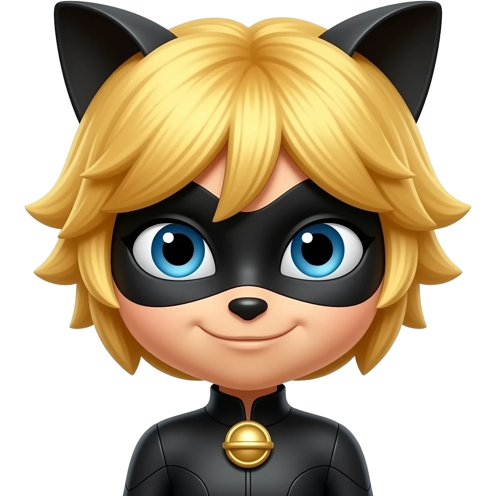 Cat noir from miraculous emoji