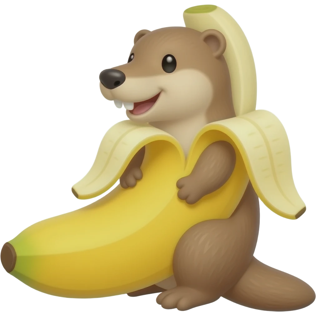 The platypus is a banana. emoji