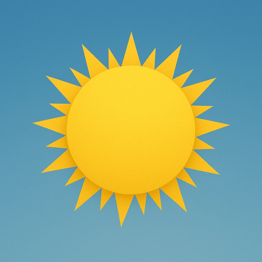 Сгенерируй мне желтое солнце emoji