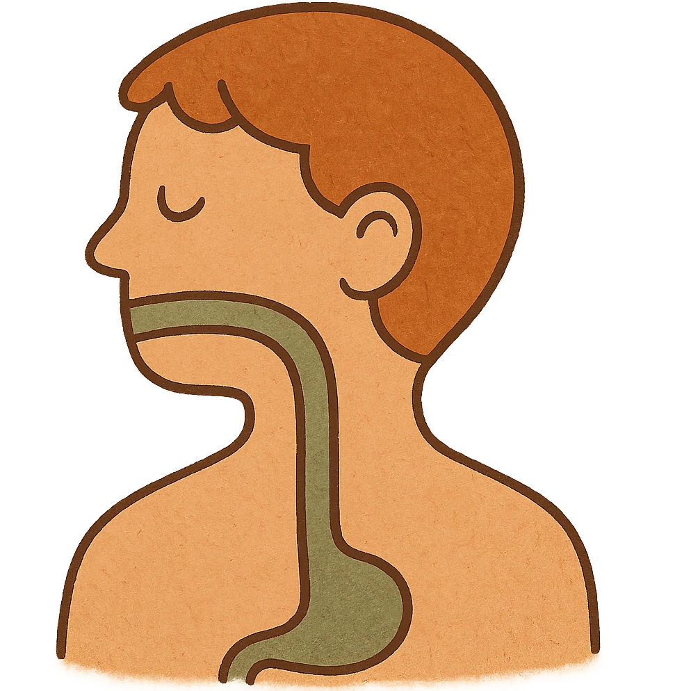 head with esophagus emoji