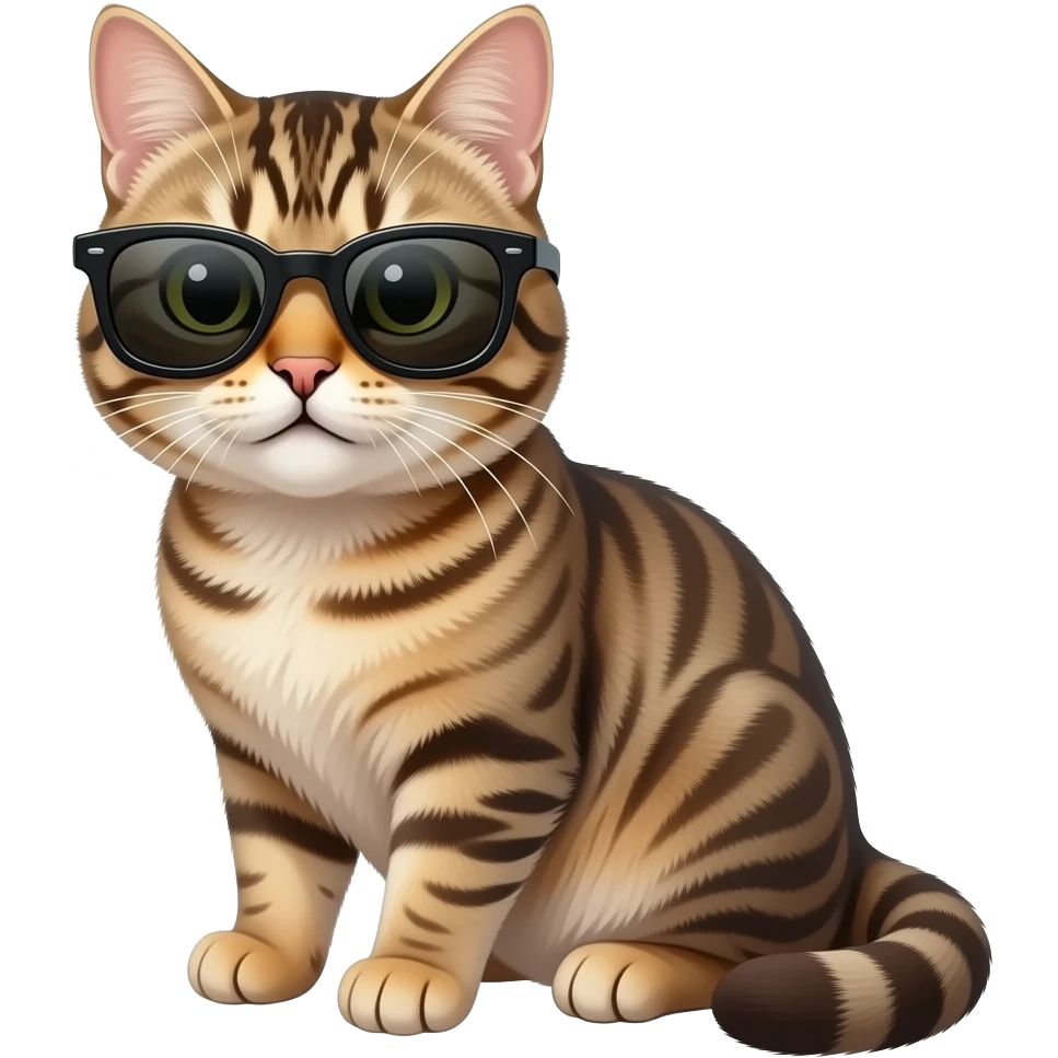 Cat wearing sunglasses emoji