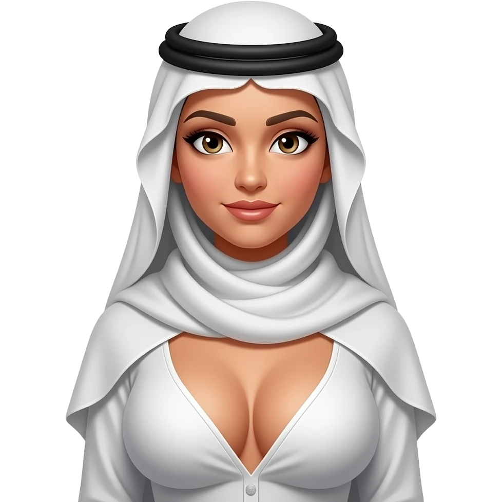 big boobs, Arab girl emoji