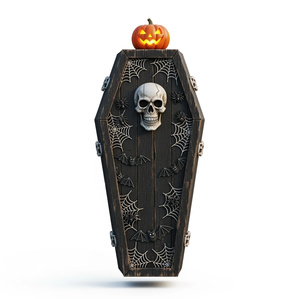 Halloween coffin , remove background emoji