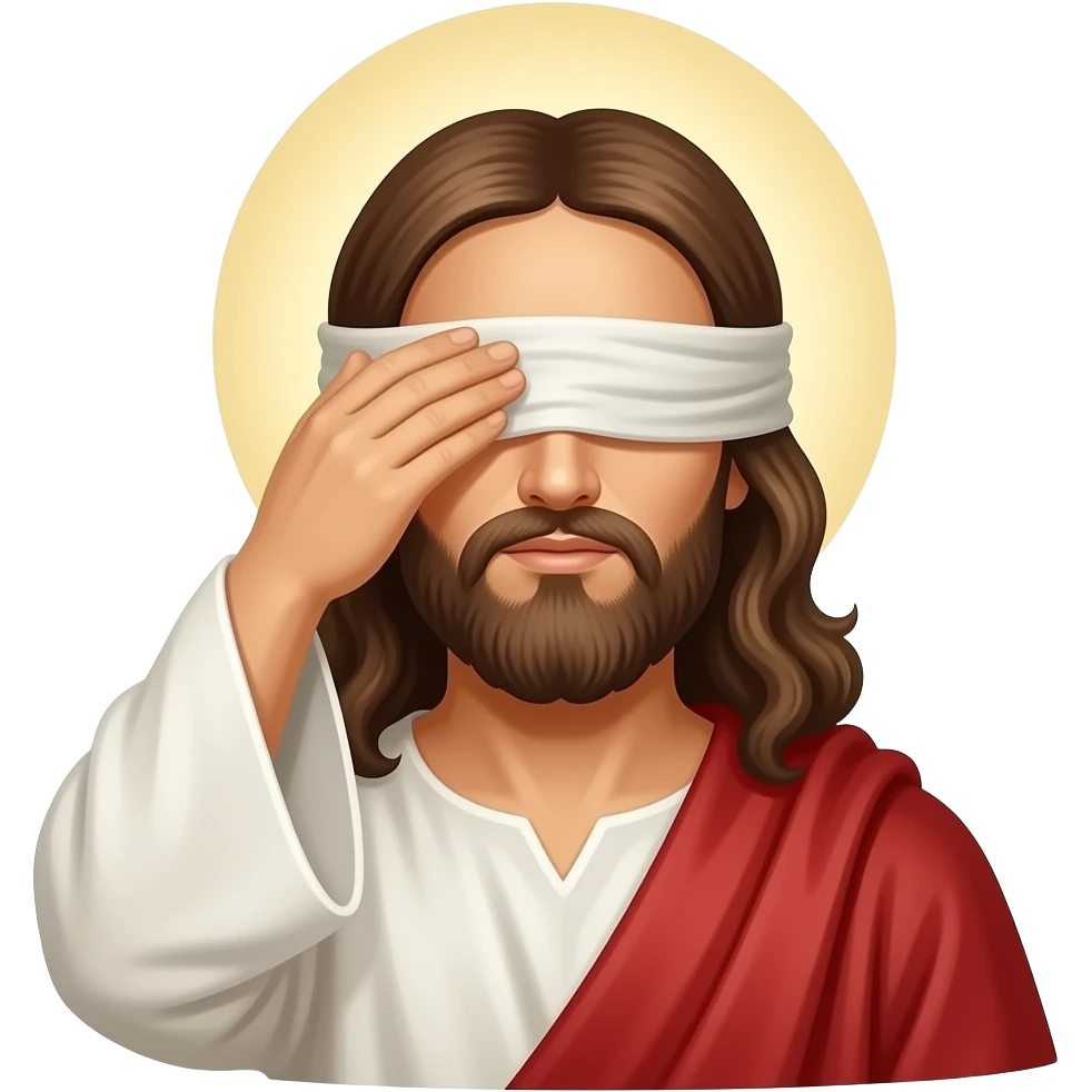 Jesus healing the blind emoji