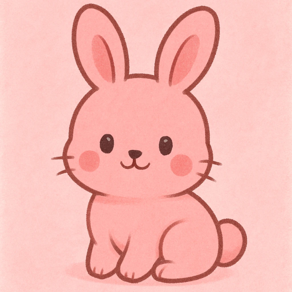 pink bunny emoji